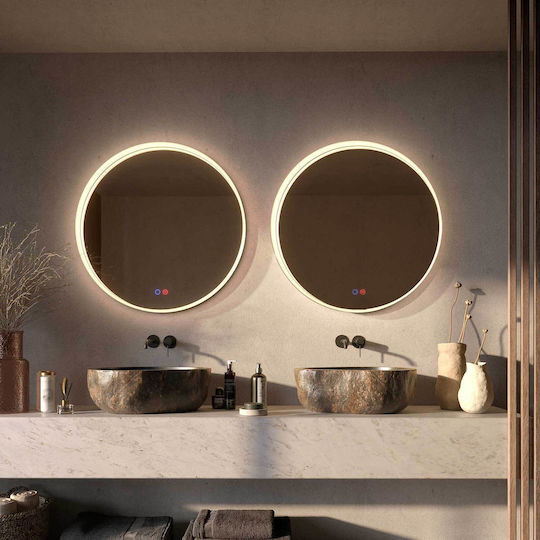 Imex BOLO039/80NG Στρογγυλός Led από Πλαστικό 80x80cm Μαύρος Imex BOLO039/80NG Στρογγυλός Led από Πλαστικό 80x80cm Μαύρος