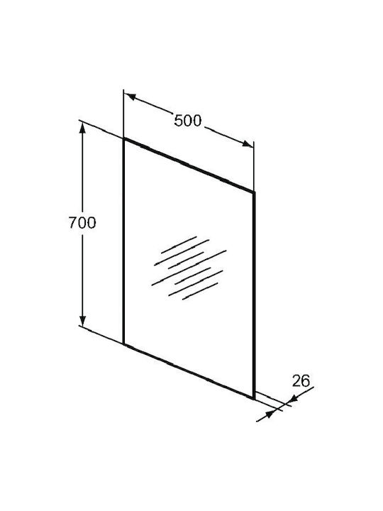 Ideal Standard Καθρέπτης Μπάνιου 40x100cm