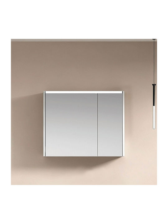 Martin Electra Bathroom Mirror Led from Plywood 76x66cm White