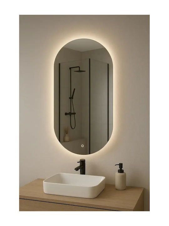 Savvopoulos Capsule Badezimmerspiegel Led Berührung 50x90cm