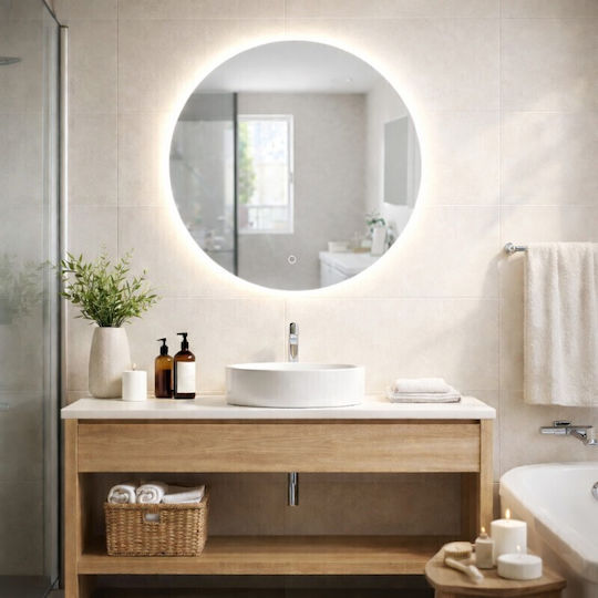 Savvopoulos 8992-11 Καθρέπτης Led Αφής 70x70cm