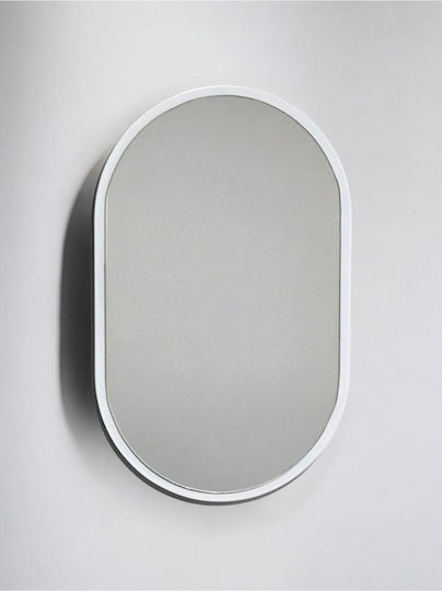 SteweHome STE-021124-V42223-129453 Καθρέπτης από MDF 40x27cm Λευκός SteweHome STE-021124-V42223-129453 Καθρέπτης από MDF 40x27cm Λευκός
