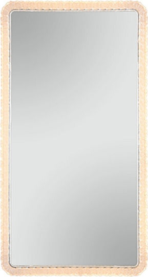 Mirrors & More 1870200 Ορθογώνιος Led από Πλαστικό 37x70cm Καφέ