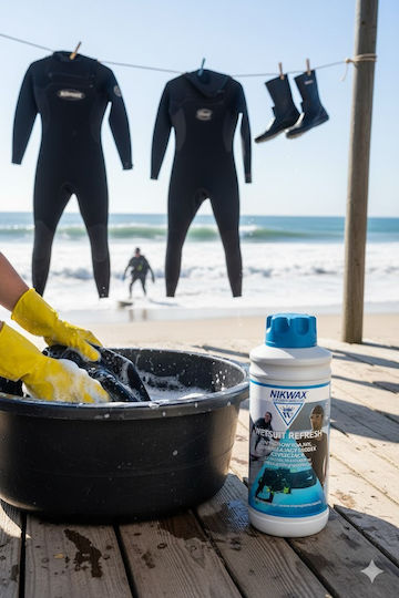 Nikwax Wetsuit Refresh 1l Почистващ Препарат За Неопренови Костюми