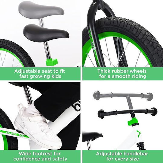 Bixe Kinder Balancefahrrad Grün
