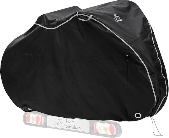 Husă Impermeabilă Pentru Bicicletă TeamObsidian 2 Biciclete XL Material Oxford 300D Durabil Protecție UV Negru