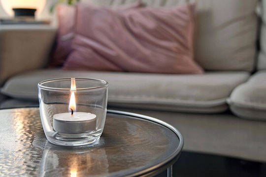 Aura Glass Ресо в Бял Цвят до 8 Часа на Изгаряне 50 Бройки
