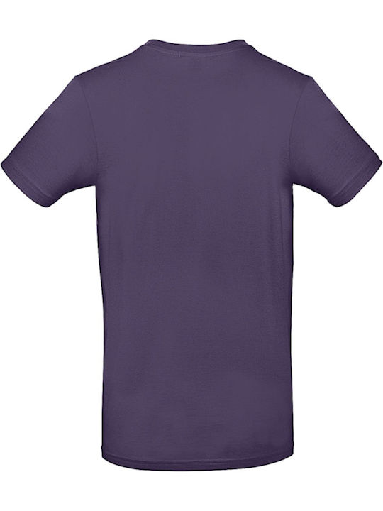 B&C E190 Ανδρικό Διαφημιστικό T-shirt Κοντομάνικο Radiant Purple