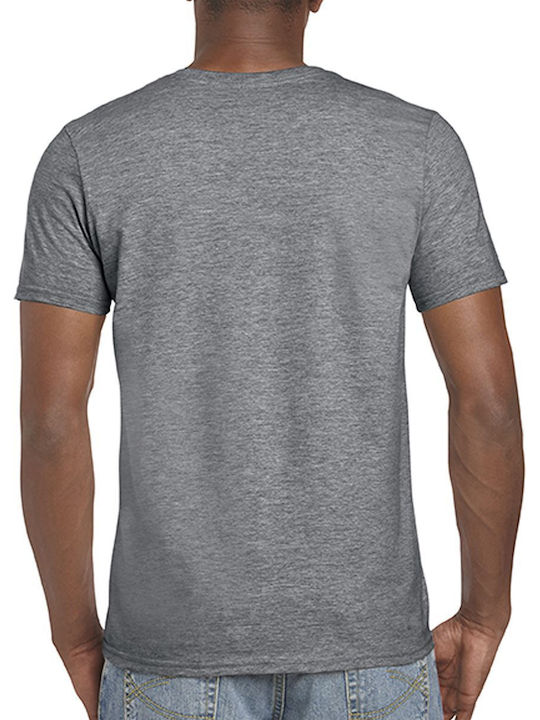 Gildan Ανδρικό Διαφημιστικό T-shirt Κοντομάνικο Graphite Heather