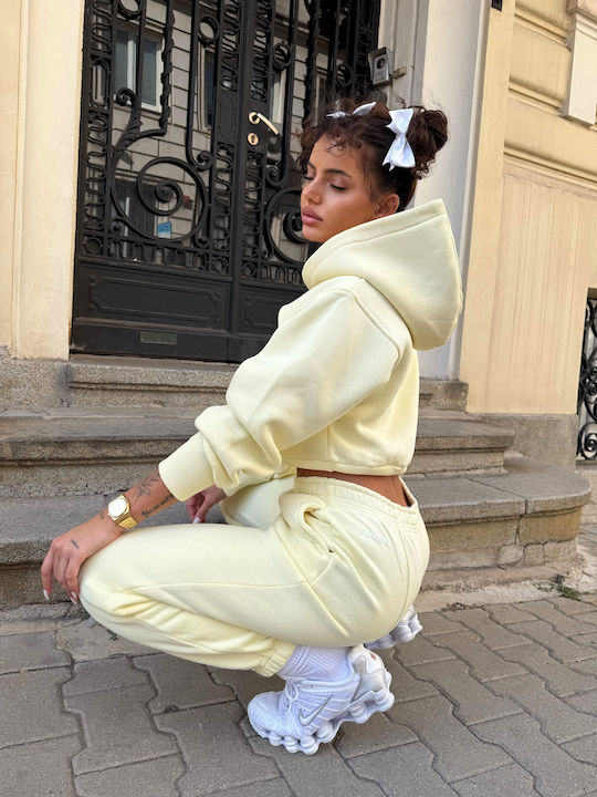 Sweatpants Set Natural Yellow