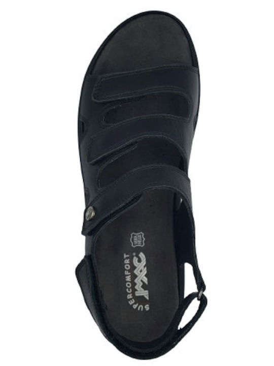 Leather Women's Anatomic Black Sandals