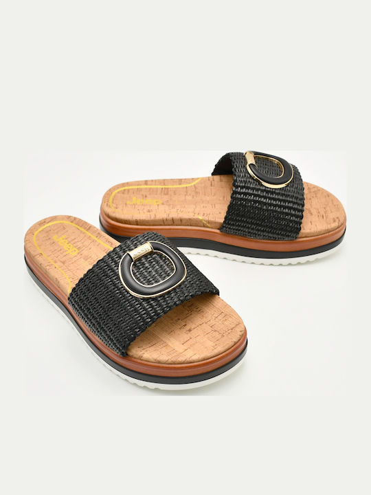 Дамски Сандали Flatforms Черни
