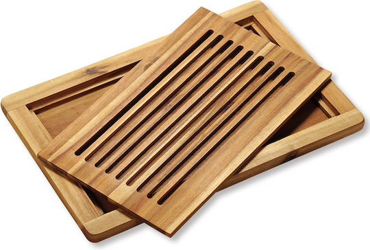 Kesper Rectangular Wooden Chopping Board for Bread Brown 47.5x32cm