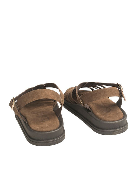 Women's Flat Sandals Brown