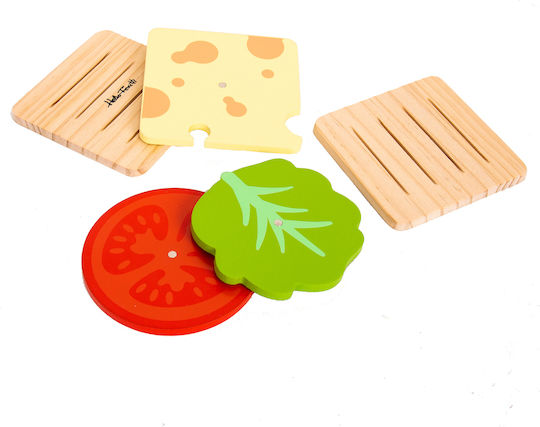 Helio Ferretti Veggie Sandwich Σουβέρ Ξύλινο 5τμχ Helio Ferretti Veggie Sandwich Σουβέρ Ξύλινο 5τμχ