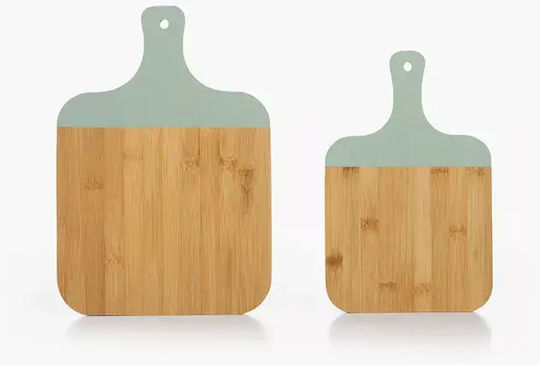 Ξυλο Κοπής Bamboo Fred 2τεμάχια Nef-nef Homeware Grün 33x23x1,5+28x18x1,5