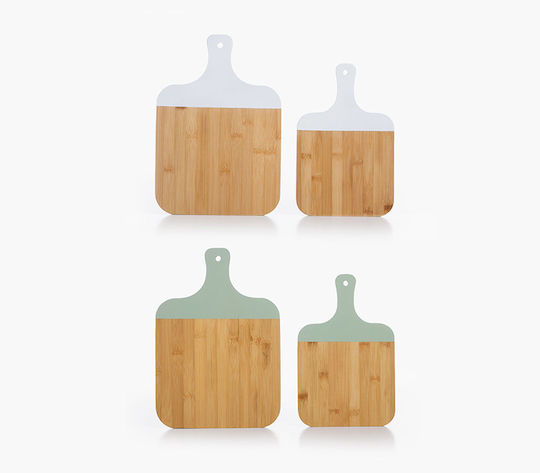 Ξυλο Κοπής Bamboo Fred 2τεμάχια Nef-nef Homeware Grün 33x23x1,5+28x18x1,5