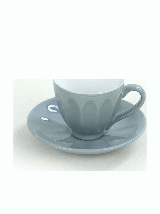 SteweHome Set Ceramic Multicolour Tea Cups 165ml 12 Pieces