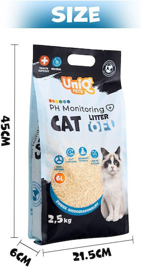 Uniq Uniq Pflanzliche Katzenstreu Tofu Unparfümiert 2,5kg / 6lt