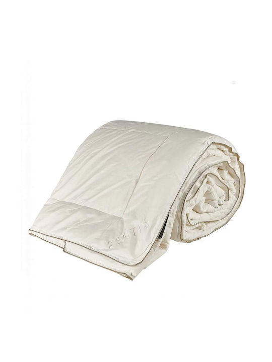 Kentia Bettdecke Großes Doppelbett Wolle 240x260cm Australian Wool Weiß 300 GSMGsm 10.5 togs Togs