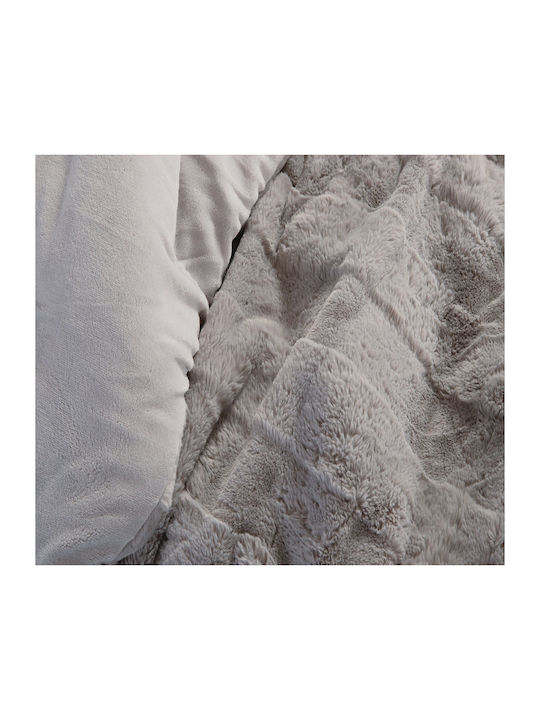 Nef-Nef Homeware Комбинирано одеяло Куинсайз 240x220бр Wane Ecru 380 г/м²Gsm