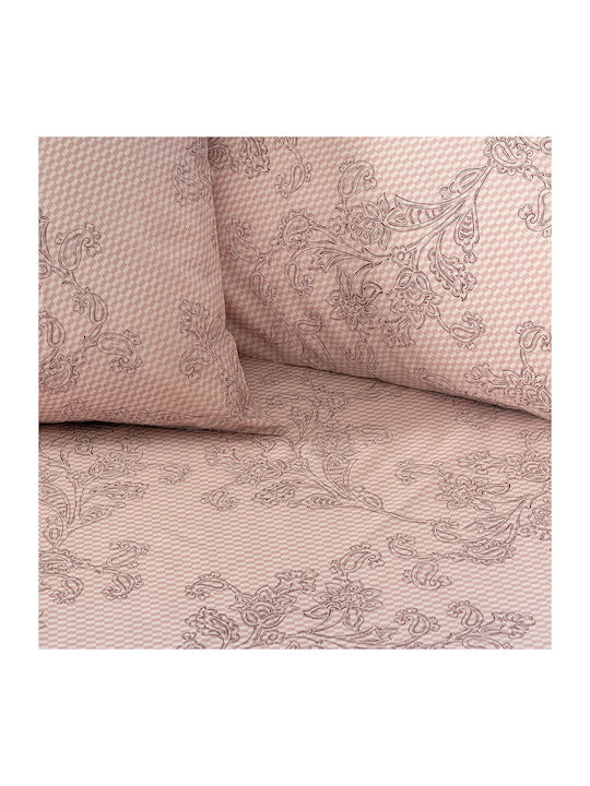 Beauty Home Single Quilt Set 160x230cm Art 12569 Dusty Pink 12569PMMO 2pcs