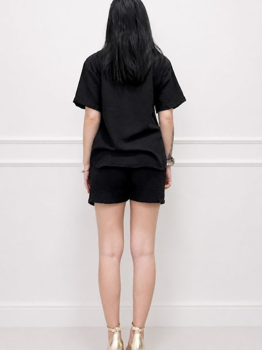 Damen-Shorts - Bermudas Set mit Shorts Negru