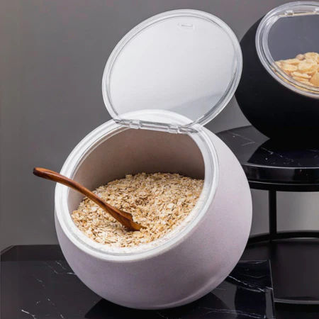 GTSA Orb Round Serving Bowl Made of Grey Melamine with Diameter 20cm
