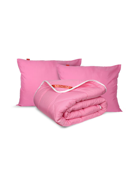 Bettdecke Doppelbett Wolle 200x220cm Rosa