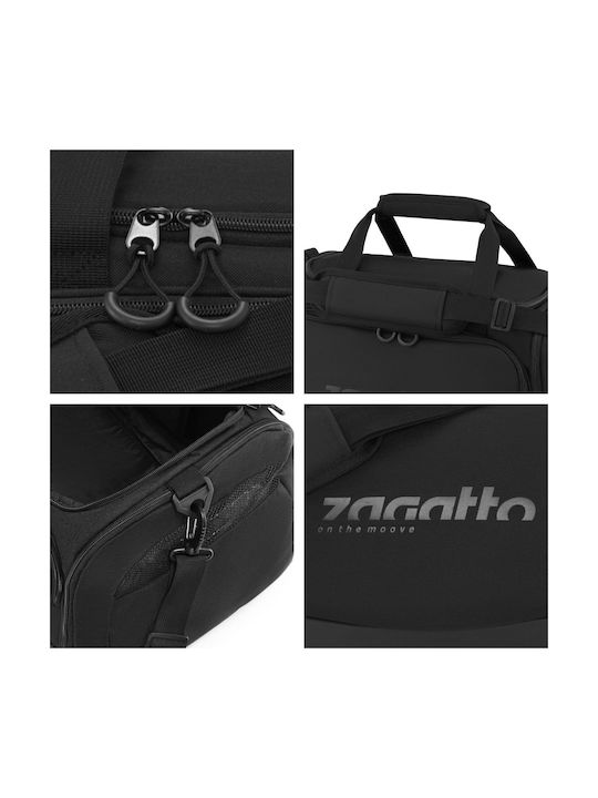 Zagatto Schultertasche für Fitnessstudio Schwarz