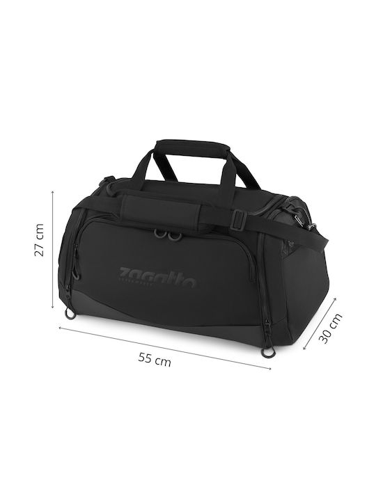 Zagatto Schultertasche für Fitnessstudio Schwarz