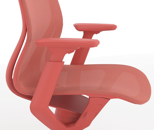 Dromeas Anafi Office Chair with Adjustable Arms Red