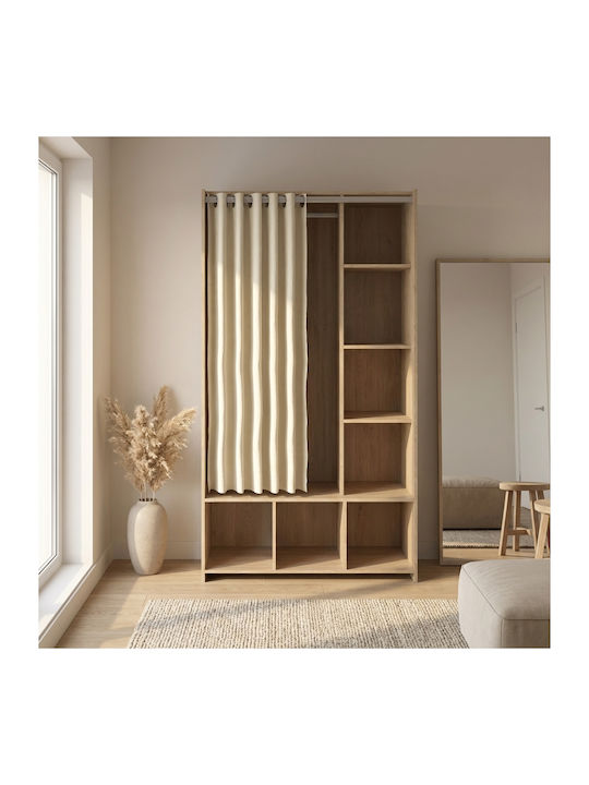 Unit Δίφυλλη Ντουλάπα 105x48.25x180.4cm