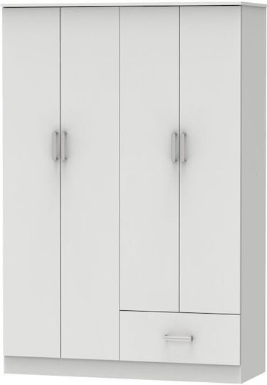 Karter Τετράφυλλη Ντουλάπα 121x48x180cm