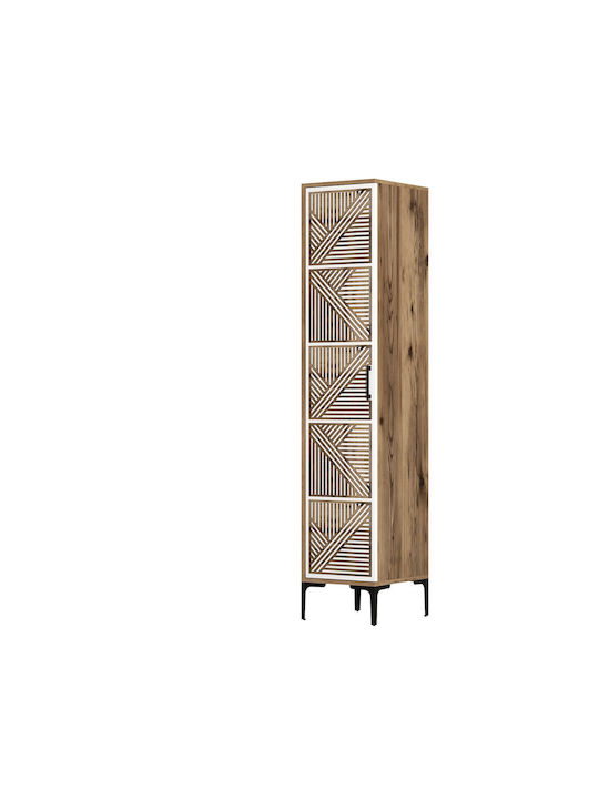 Solano Dulap Monofila Nuc/Alb 47.5x40x201.4cm