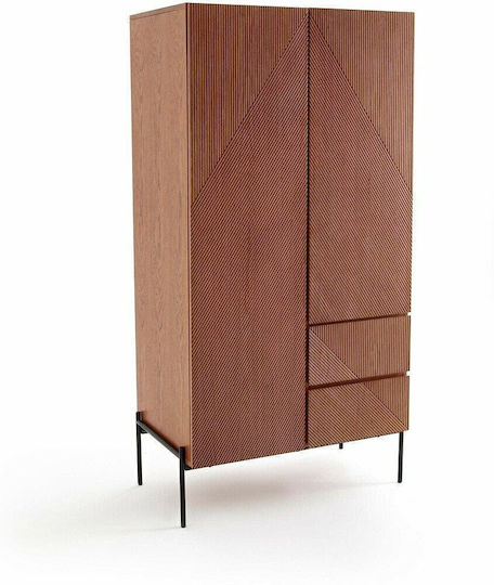 Lodge Δίφυλλη Ντουλάπα 95x57x184cm