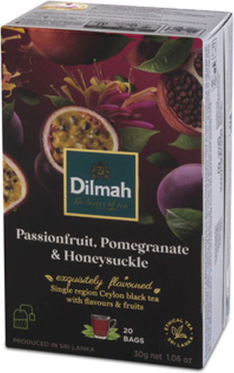 Dilmah Schwarzer Tee Schwarzer Tee mit Passionsfrucht 20 Taschen 1,5 g