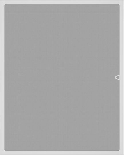vidaXL Σίτα Παραθύρου από Fiberglass Λευκή με Πλαίσιο 130x110cm