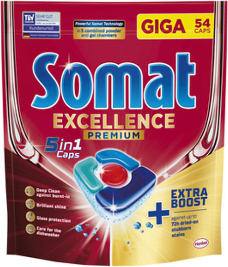 Somat Excellence Premium 54 Dishwasher Pods