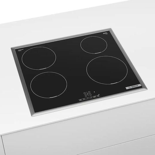 Bosch Serie 4 Индукционен котлон С рамка Автономен с Функция за заключване 58.3x51.3εκ.