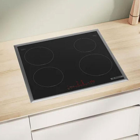 Bosch Serie 6 Smart Induction Cooktop With Frame Autonomous with Child Lock Function 58.3x51.3εκ.