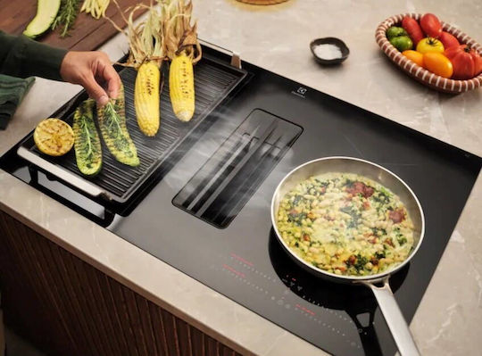 Electrolux Induktions-Kochfeld Autonom mit Kapuze & Sperrmodus 80x51cm
