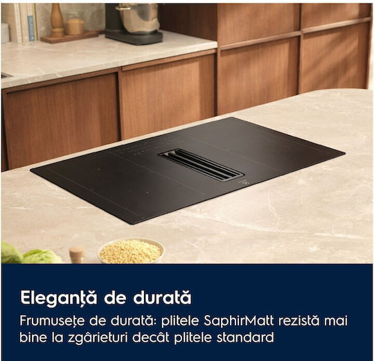 Electrolux Induktions-Kochfeld Autonom mit Kapuze & Sperrmodus 80x51cm