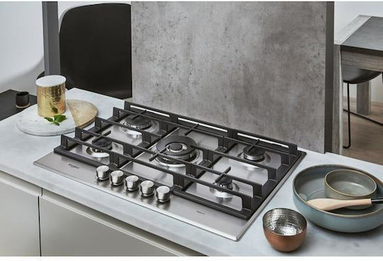 Whirlpool Автономен Inox 73x51εκ.