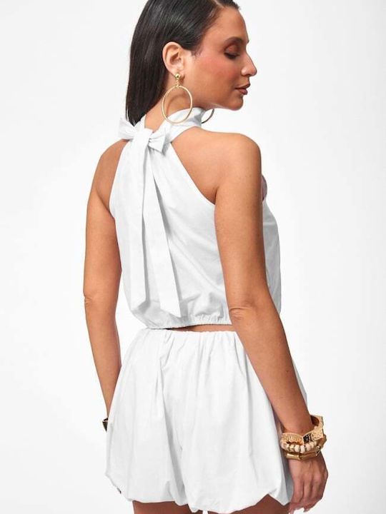 Damen-Set mit Shorts Weiß