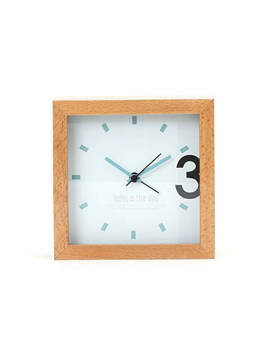 Platinet Wooden Brown Wall Clock 13x13cm