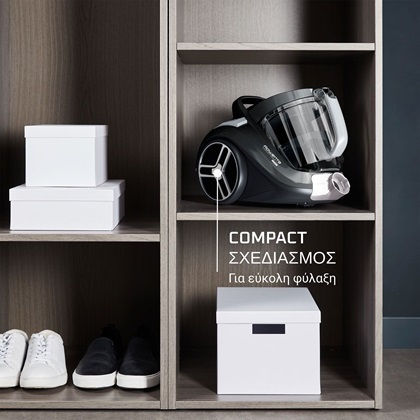 Rowenta RO4B36EA Прахосмукачка 900W С контейнер 2.5лт Сив