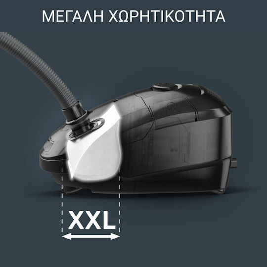 Rowenta Power Xxl Ηλεκτρική Σκούπα 750W με Σακούλα 4lt Μπλε