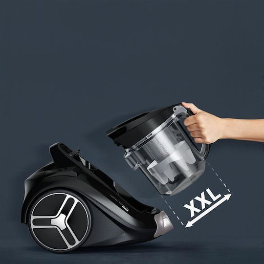 Tefal Compact Power Електрическа Прахосмукачка 900W С Контейнер 2.5l Черна