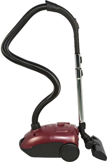 AEG Clean 5000 Ηλεκτρική Σκούπα 750W με Σακούλα 2.1lt Dark Red